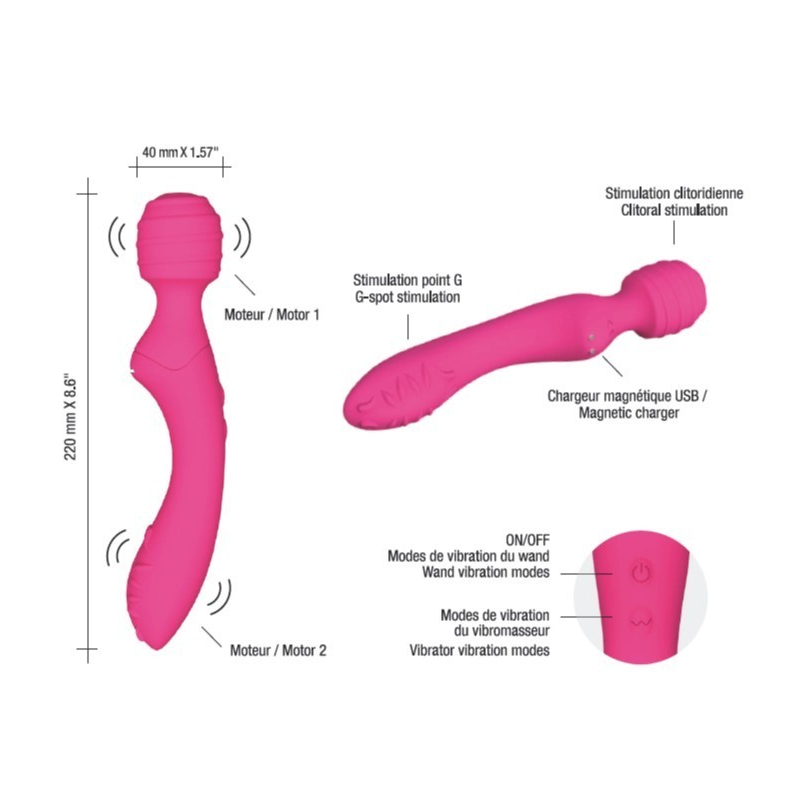 Stimulateur vibromasseur Twist Noir