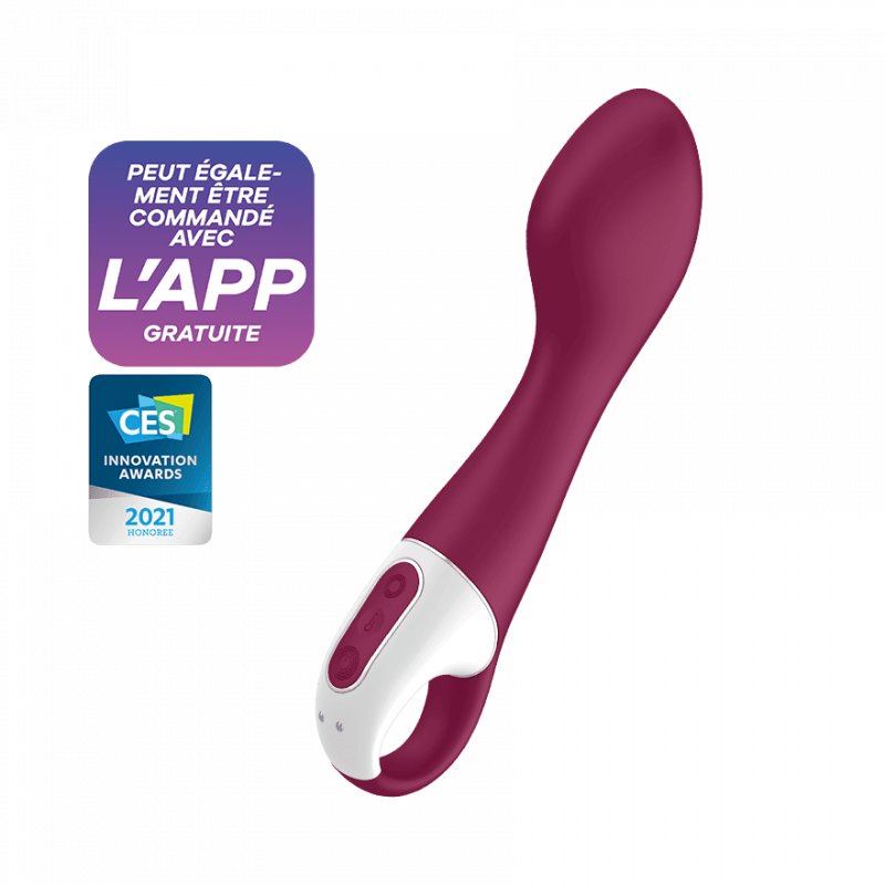 Vibromasseur point G chauffant Satisfyer Hot Spot Violet