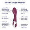Vibromasseur point G chauffant Satisfyer Hot Spot Violet