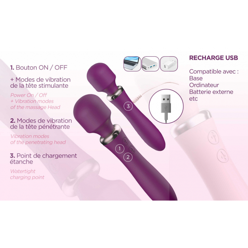 Powerful Wand Bordeaux