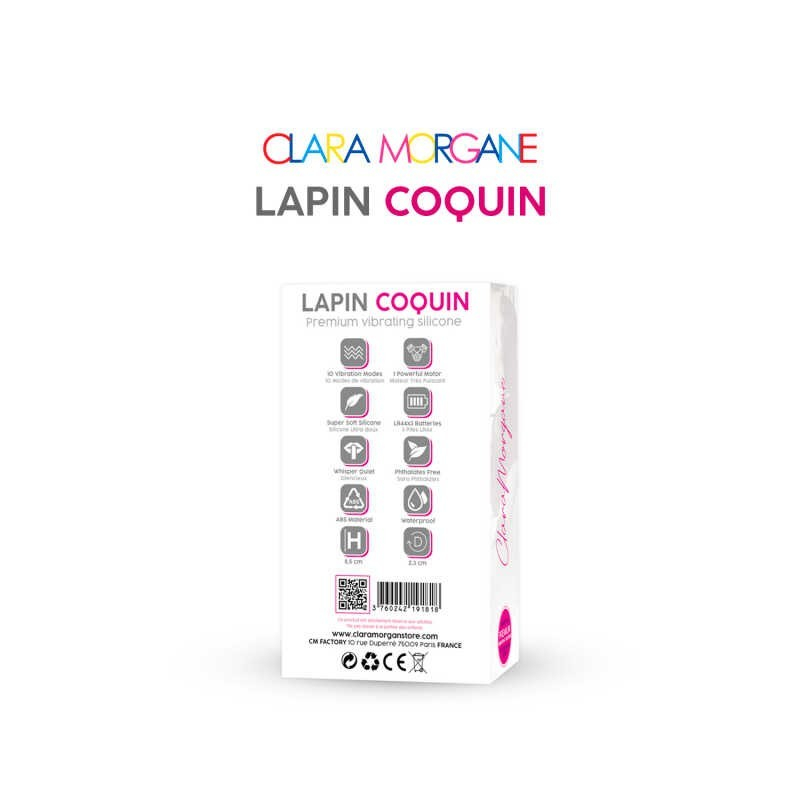 Mini vibromasseur Lapin Coquin Clara Morgane Rose